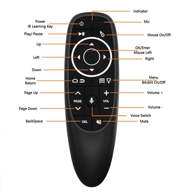 Smart Voice Remote Control - G10S With Learning & Gyroscope