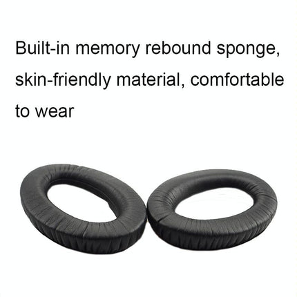 2-Pack Headset Earmuff Covers - Black Velvet For Sennheiser Pxc Series