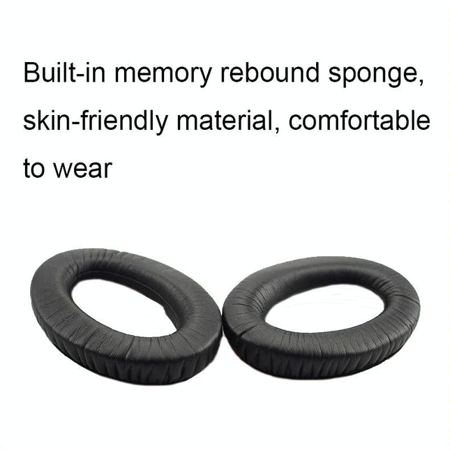 2-Pack Headset Earmuff Covers - Black Velvet For Sennheiser Pxc Series