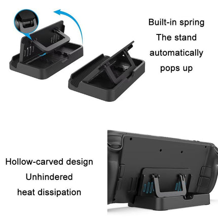 Adjustable Folding Stand + Trackpad Sticker Set For Steam Deck