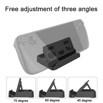 Adjustable Folding Stand + Trackpad Sticker Set For Steam Deck
