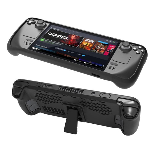 Tpu Case + Touchpad Sticker For Steam Deck Handheld - Compact Protection