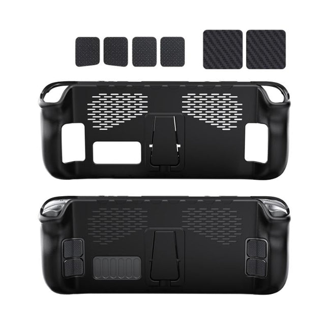 Tpu Case + Touchpad Sticker For Steam Deck Handheld - Compact Protection