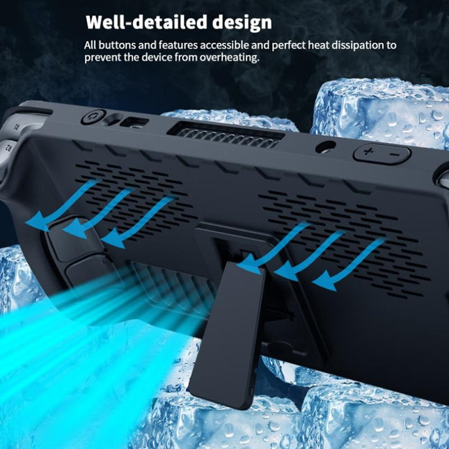 Tpu Case + Touchpad Sticker For Steam Deck Handheld - Compact Protection