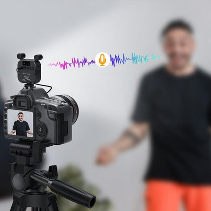 Multi-Angle Stereo Microphone With Rgb Lights