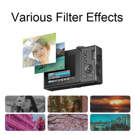 3.0 Hd Children'S Digital Camera With 48Mp And 3 Screen - Black