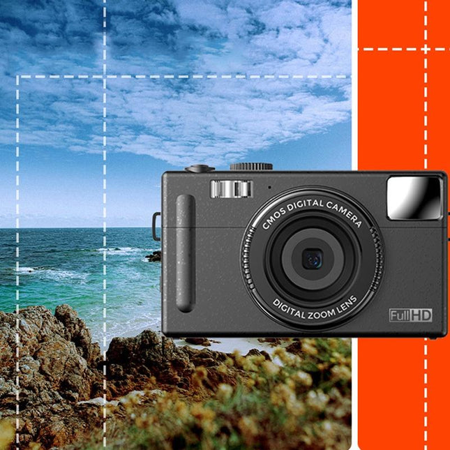 3.0 Hd Children'S Digital Camera With 48Mp & 3 Screen + Card Reader - Black