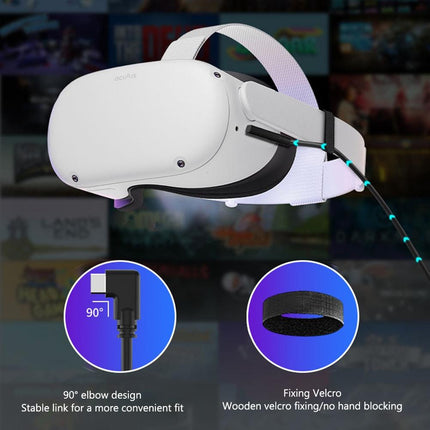 5M Usb To Type C Cable For Meta Quest Pro Vr Headset