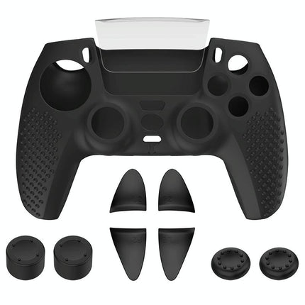 Black Polka Dot Silicone Joystick Cover For Ps5 Controller