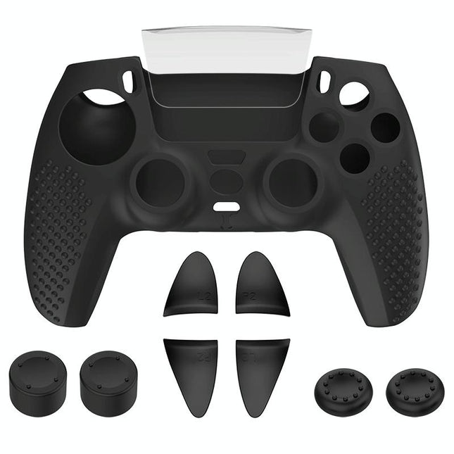 Black Polka Dot Silicone Joystick Cover For Ps5 Controller