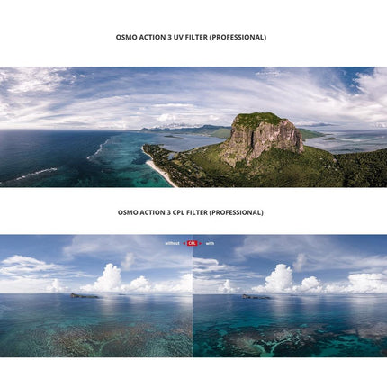 Pro Version Dji Action 3 Camera Lens Filter Set - Ndpl 8 / 16 / 32 / 64