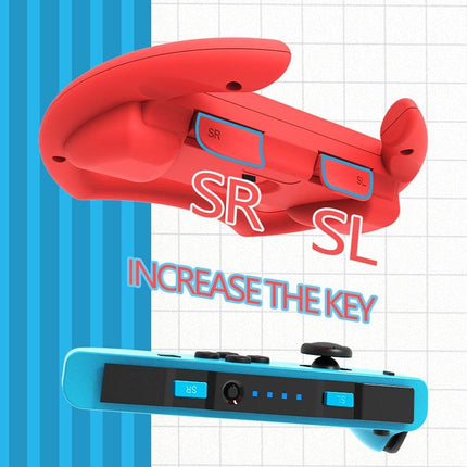 Red Nintendo Switch Steering Wheel For Gamepad
