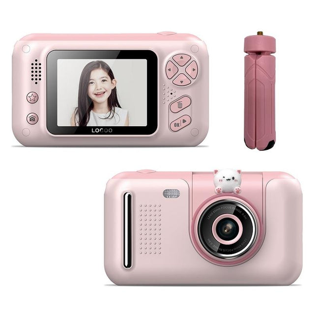 Reversible Hd Children'S Camera With Bracket - 2.4 Inch Pink