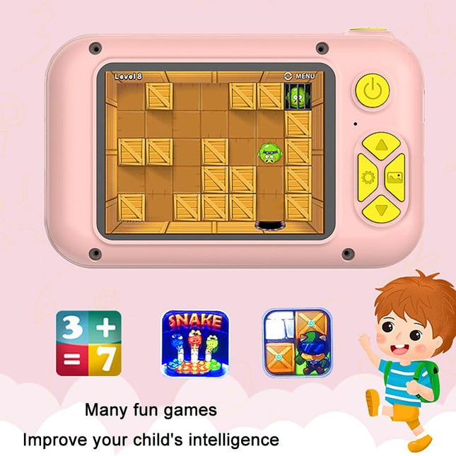 Reversible Mini Hd Child Camera With 8G Card Reader - Blue