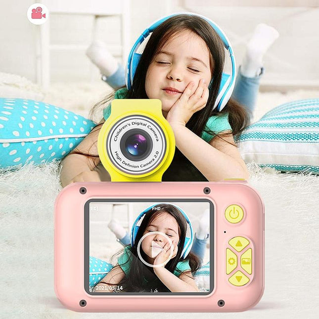 Reversible Mini Hd Child Camera With 8G Card Reader - Blue