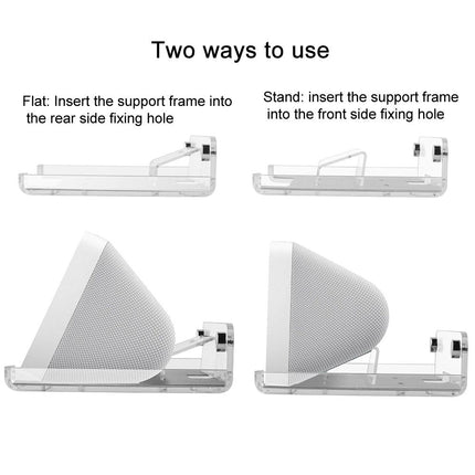 Wall Mount Audio Organizer For Amazon Echo Show 5 - 5.5-Inch Transparent