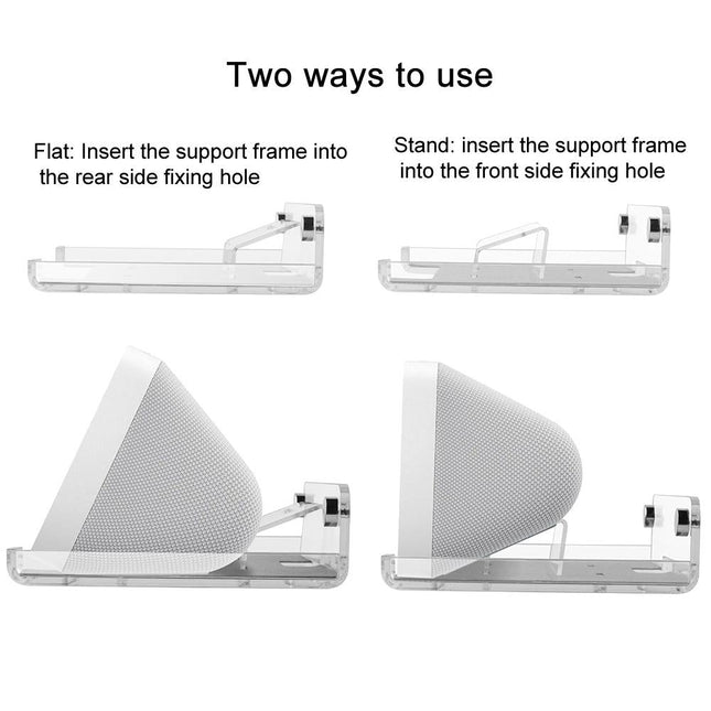 Wall Mount Audio Organizer For Amazon Echo Show 5 - 5.5-Inch Transparent