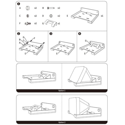 Wall Mount Audio Organizer For Amazon Echo Show 5 - 5.5-Inch Transparent
