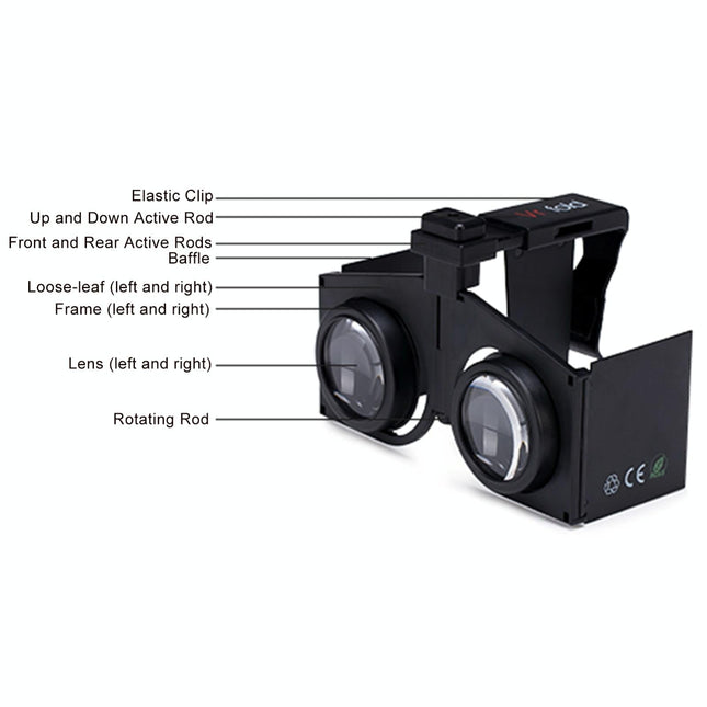Portable Vr Headset - Foldable & Panoramic