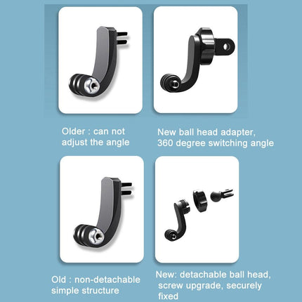 Universal Action Camera Adapter - Vertical & Horizontal Shoot - 2 Pack