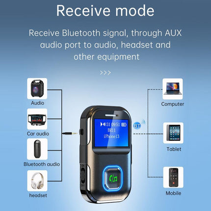 Bluetooth Audio Receiver With Screen And Mp3 Player