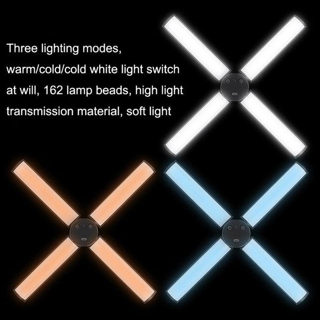 Portable Beauty Live Fill Light For Mobile Phones - Foldable Charging Model