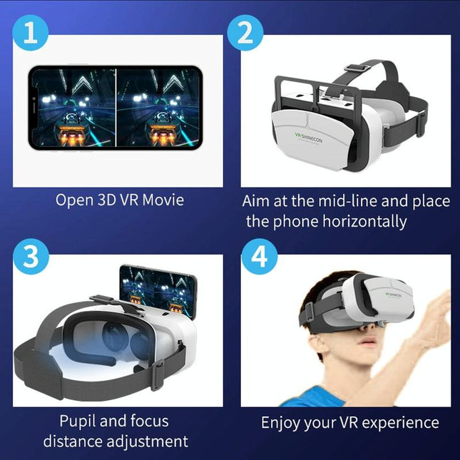 Virtual Reality Headset For Gaming And Movies