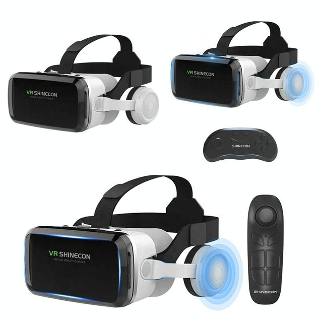 Wireless 3D Vr Headset With Bluetooth - Compact