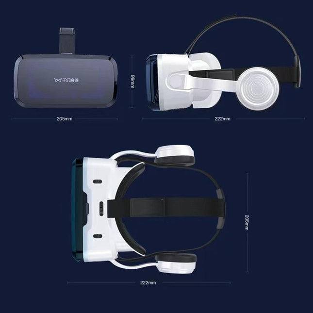 Wireless 3D Vr Headset With Bluetooth - Compact