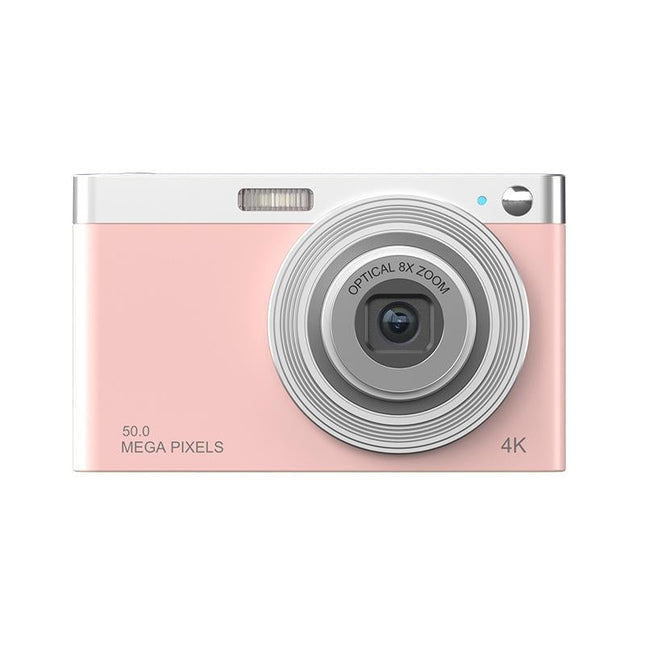 4K 8X Optical Zoom Telescopic Lens Digital Camera - Pink 2.88 Inch