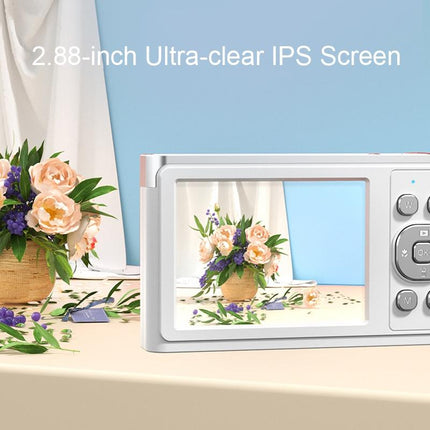 4K 8X Optical Zoom Telescopic Lens Digital Camera - Pink 2.88 Inch