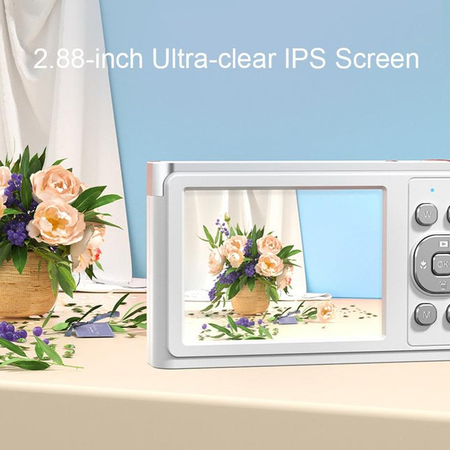 4K 8X Optical Zoom Telescopic Lens Digital Camera - Black 2.88 Inch