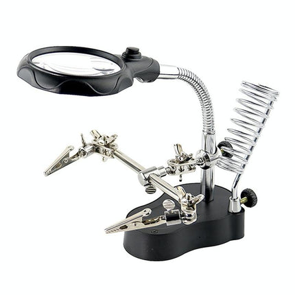 Led Light Watch Repair Magnifier With Stand And Clip