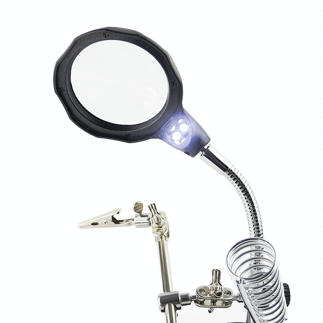 Led Light Watch Repair Magnifier With Stand And Clip