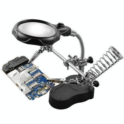 Led Light Watch Repair Magnifier With Stand And Clip