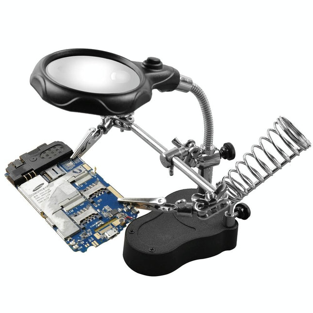 Led Light Watch Repair Magnifier With Stand And Clip