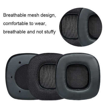Breathable Headphone Covers For Xiberia S21 / T20 - Gray Leather 1 Pair