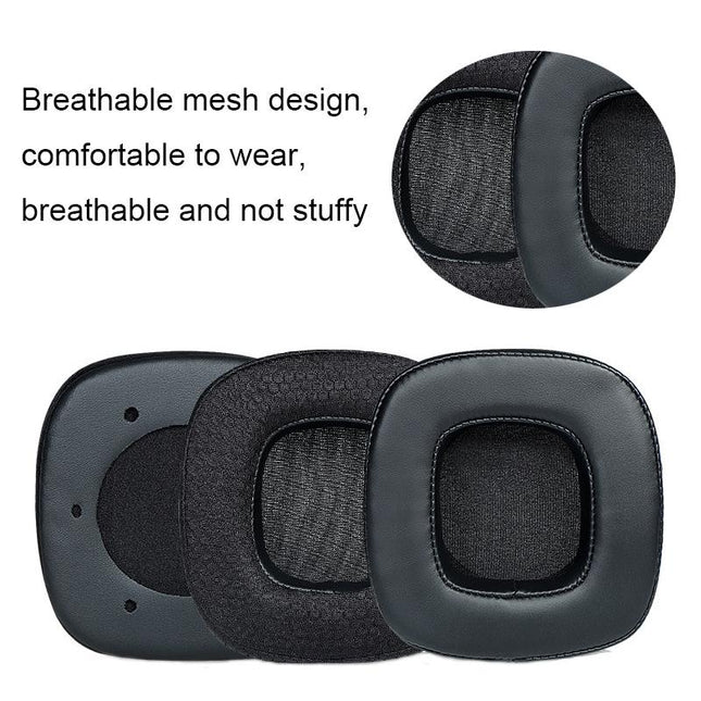 Breathable Headphone Covers For Xiberia S21 / T20 - Gray Leather 1 Pair