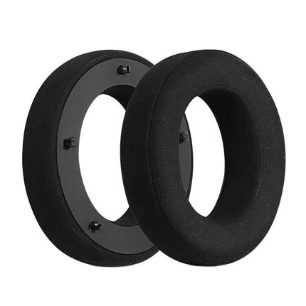 Breathable Leather Headset Cover For Focal Clear Mg Pro - Black Fiber 2 Pack