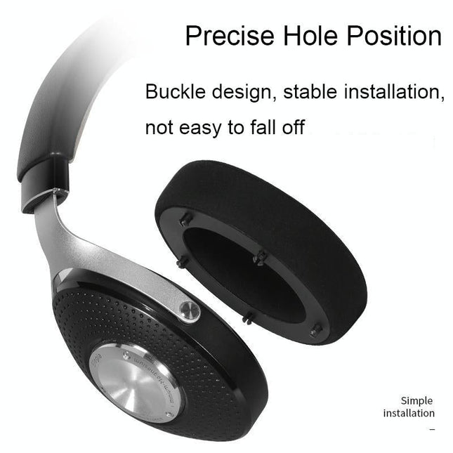 Breathable Leather Headset Cover For Focal Clear Mg Pro - Black Fiber 2 Pack