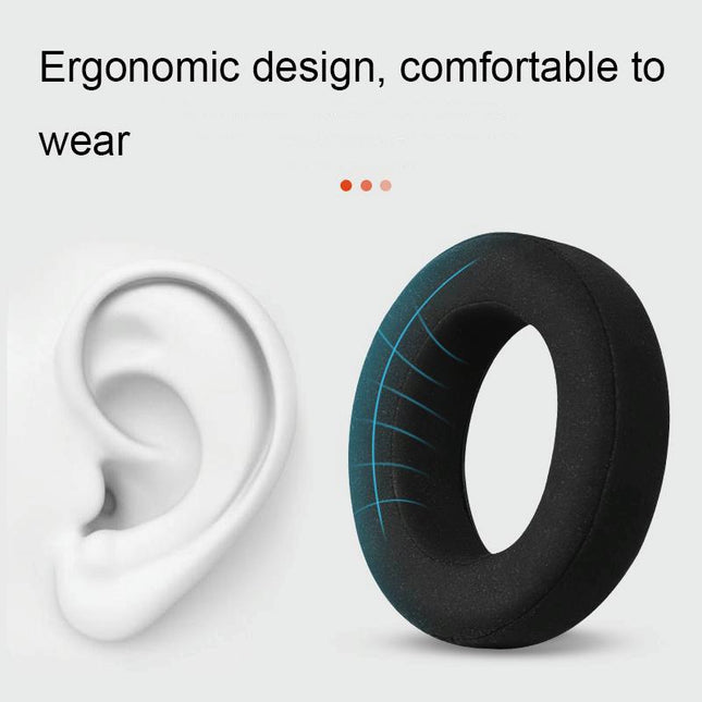 Breathable Leather Headset Cover For Focal Clear Mg Pro - Black Fiber 2 Pack