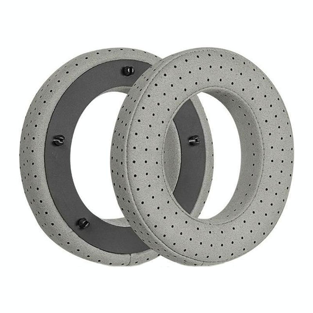 Breathable Leather Headset Cover For Focal Clear Mg Pro - Fiber Gray 2 Pack