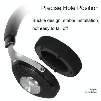 Breathable Leather Headset Cover For Focal Clear Mg Pro - Fiber Gray 2 Pack