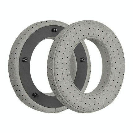 Breathable Leather Headset Cover For Focal Clear Mg Pro - Fiber Gray 2 Pack