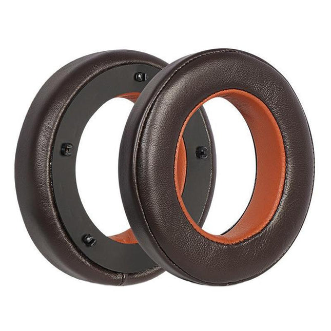 Breathable Leather Headset Cover For Focal Clear Mg Pro - Brown 2 Pack