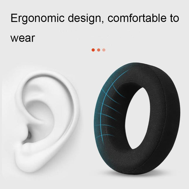 Breathable Leather Headset Cover For Focal Clear Mg Pro - Black Lambskin 2 Pack