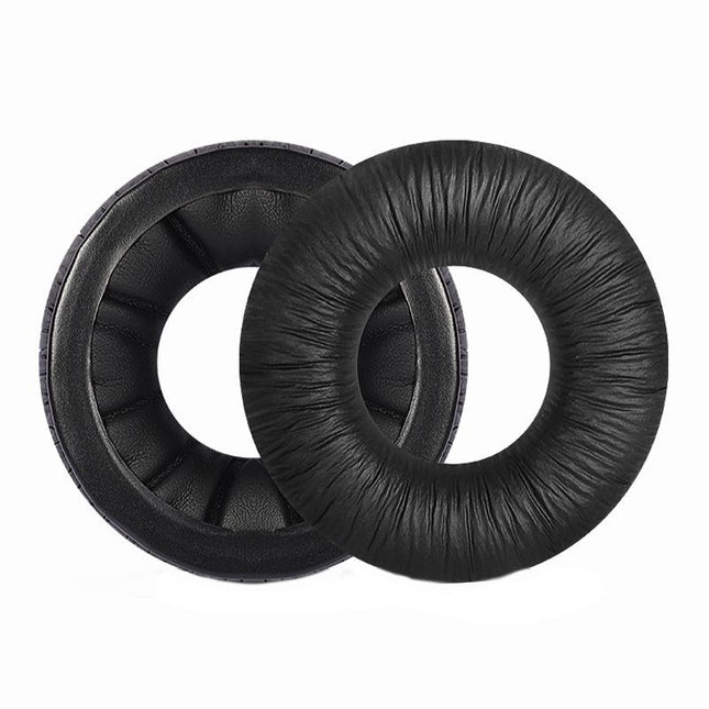 Black Wrinkled Headset Sponge Cover For Sennheiser Hd25 Series - 1 Pair