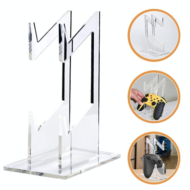 Transparent Acrylic Double Layer Game Handle Storage Bracket For Ps4 / Ps5 / Ps3