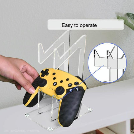 Transparent Acrylic Double Layer Game Handle Storage Bracket For Ps4 / Ps5 / Ps3