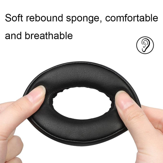 Soft And Breathable Earphone Covers For Parrot Zik - Black 2 Pack